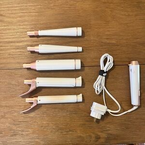 6 Piece T3 White Curling Iron Switch Kit